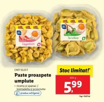 Lidl CHEF SELECT Paste proaspete umplute Ofertă