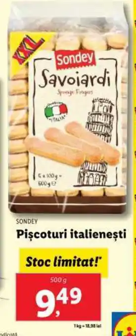 Lidl SONDEY Pișcoturi italieneşti Ofertă