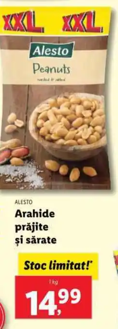 Lidl ALESTO Arahide prăjite şi sărate Ofertă