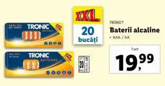 Lidl TRONIC Baterii alcaline Ofertă