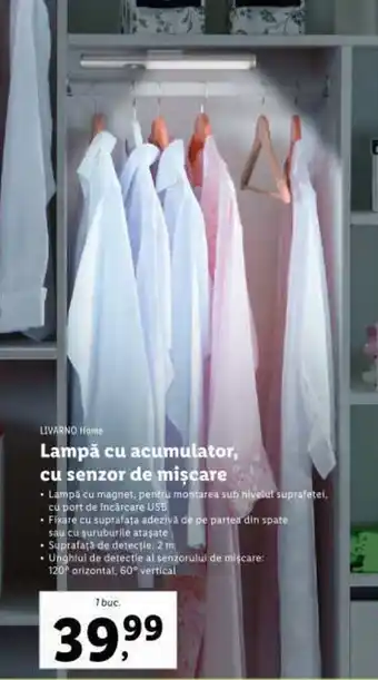 Lidl Lampă cu acumulator, cu senzor de mişcare Ofertă