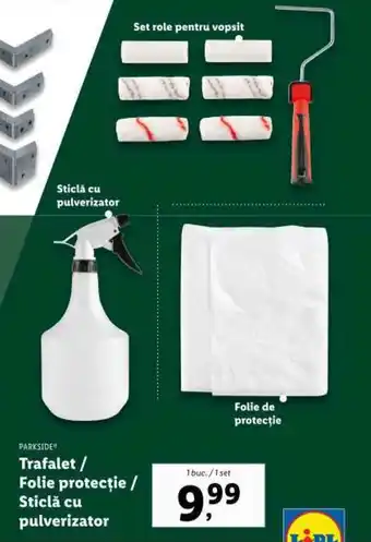 Lidl Trafalet / Folie protecție / Sticlă cu pulverizator Ofertă