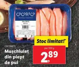 Lidl COCORICO Muşchiulet din piept de pui Ofertă