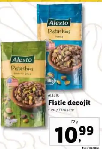 Lidl ALESTO Fistic decojit Ofertă