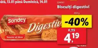 Lidl SONDEY Biscuiți digestivi Ofertă