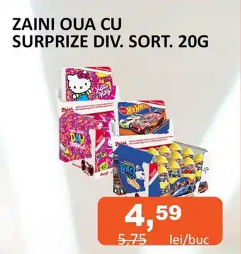 Unicarm ZAINI OUA CU SURPRIZE DIV. SORT. 20G Ofertă