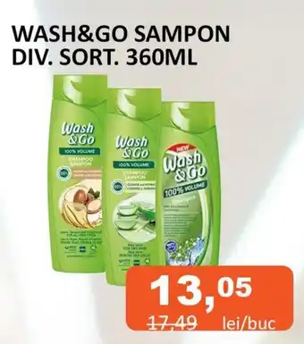 Unicarm WASH&GO SAMPON DIV. SORT. 360ML Ofertă