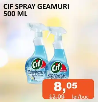 Unicarm CIF SPRAY GEAMURI 500 ML Ofertă