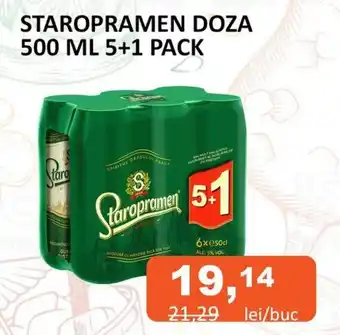 Unicarm STAROPRAMEN DOZA 500 ML 5+1 PACK Ofertă