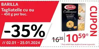 Selgros BARILLA Tagliatelle cu ou Ofertă