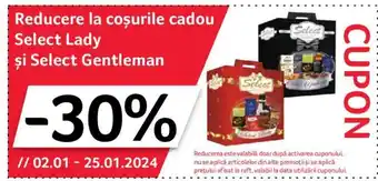 Selgros Reducere la coșurile cadou Select Lady şi Select Gentleman Ofertă