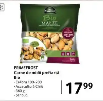 Selgros PRIMEFROST Carne de midii prefiartă Bio Ofertă