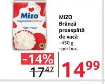 Selgros MIZO Brânză proaspătă de vacă Ofertă