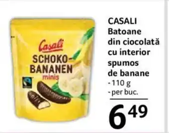 Selgros CASALI Batoane din ciocolată cu interior spumos de banane Ofertă