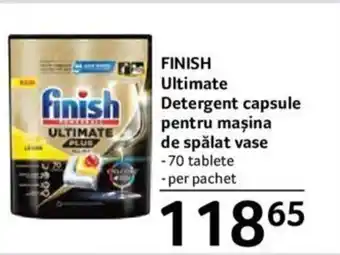 Selgros FINISH Ultimate Detergent capsule pentru maşina de spălat vase Ofertă