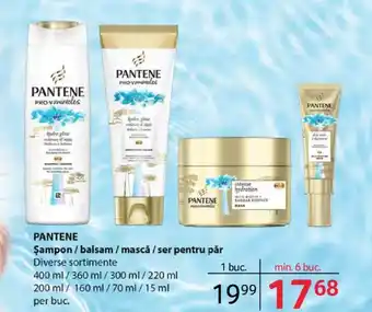 Selgros PANTENE Şampon /balsam / mască / ser pentru păr Ofertă