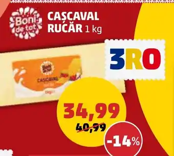 Penny CASCAVAL RUCĂR 1 kg Ofertă