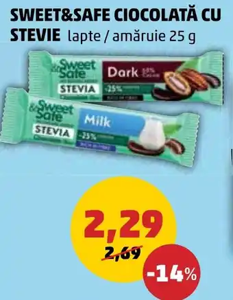 Penny SWEET&SAFE CIOCOLATĂ CU STEVIE Ofertă