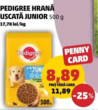 Penny PEDIGREE HRANĂ USCATĂ JUNIOR 500 g Ofertă