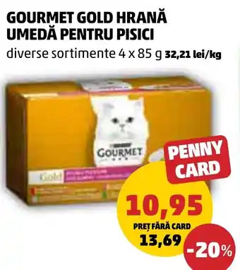 Penny GOURMET GOLD HRANĂ UMEDĂ PENTRU PISICI Ofertă