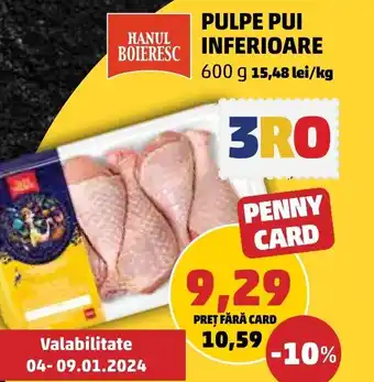 Penny PULPE PUI INFERIOARE Ofertă