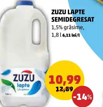 Penny ZUZU LAPTE SEMIDEGRESAT Ofertă
