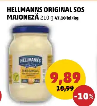 Penny HELLMANNS ORIGINAL SOS MAIONEZĂ 210 g Ofertă