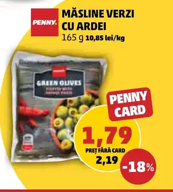 Penny MĂSLINE VERZI CU ARDEI Ofertă