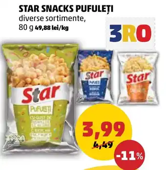 Penny STAR SNACKS PUFULEȚI Ofertă