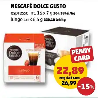 Penny NESCAFÉ DOLCE GUSTO Ofertă