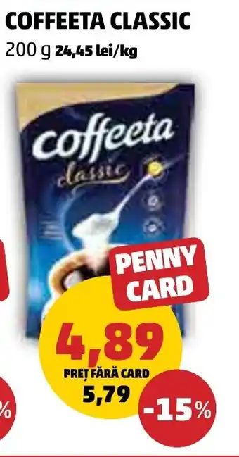 Penny COFFEETA CLASSIC 200 g Ofertă