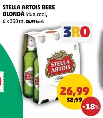 Penny STELLA ARTOIS BERE BLONDĂ 5% alcool Ofertă