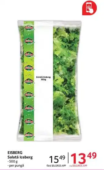 Selgros EISBERG Salată Iceberg Ofertă
