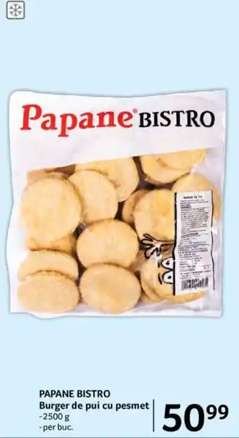 Selgros PAPANE BISTRO Burger de pui cu pesmet Ofertă