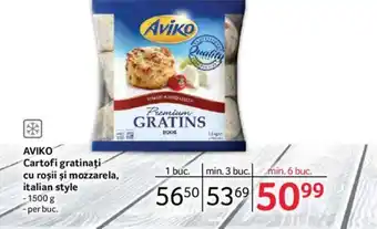 Selgros AVIKO Cartofi gratinați cu roşii şi mozzarela, italian style Ofertă