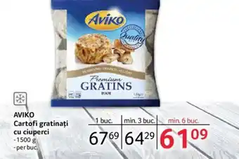 Selgros AVIKO Cartofi gratinați cu ciuperci Ofertă