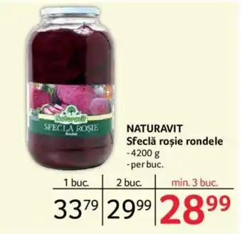 Selgros NATURAVIT Sfeclă roşie rondele Ofertă