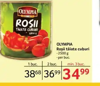 Selgros OLYMPIA Roşii tăiate cuburi Ofertă