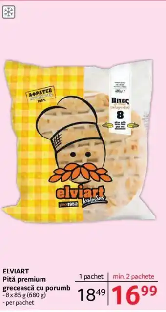 Selgros ELVIART Pită premium grecească cu porumb Ofertă
