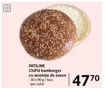 Selgros PATILINE Chiflă hamburger cu semințe de susan Ofertă