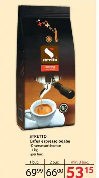 Selgros STRETTO Cafea espresso boabe Ofertă