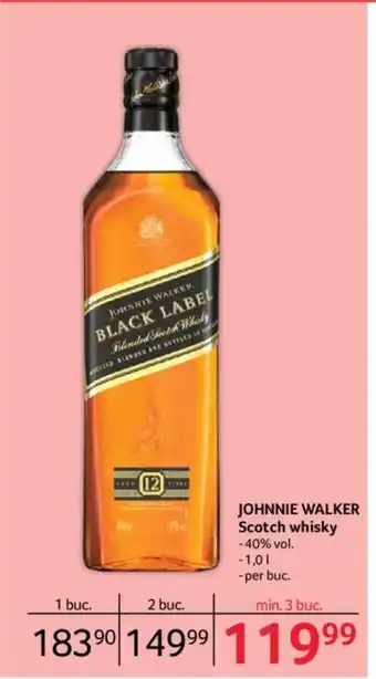 Selgros JOHNNIE WALKER Scotch whisky Ofertă