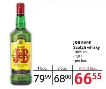 Selgros J&B RARE Scotch whisky Ofertă