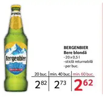 Selgros BERGENBIER Bere blondă Ofertă