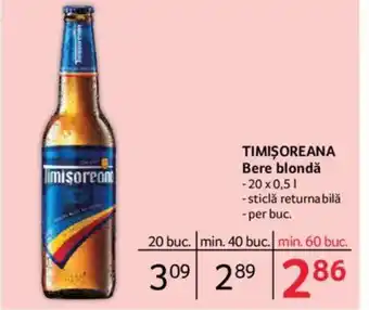 Selgros TIMIŞOREANA Bere blondă Ofertă