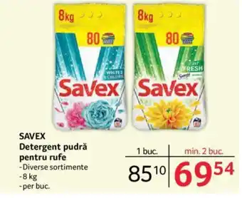 Selgros SAVEX Detergent pudră pentru rufe Ofertă