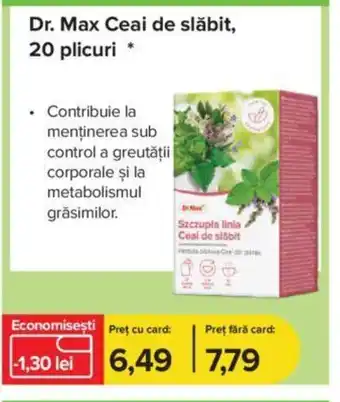 Dr.Max Dr. Max Ceai de slăbit, 20 plicuri Ofertă