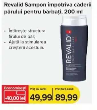 Dr.Max Revalid Sampon împotriva căderii părului pentru bărbați, 200 ml Ofertă