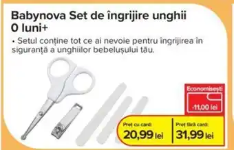 Babynova Set de îngrijire unghii O luni+
