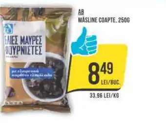 Mega Image AB MĂSLINE COAPTE. 250G Ofertă